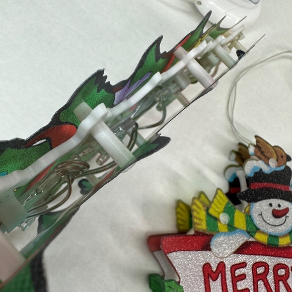 Brightown 2 PCS Lighted Christmas Window Silhouette Decoration Battery Operated - Picture 5 of 10